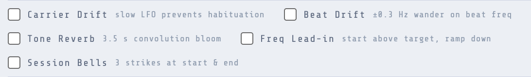 Sympatheia global program options